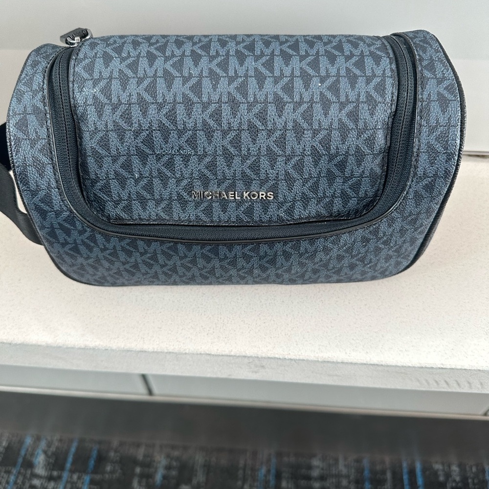 Blue Michael Kors toiletry bag